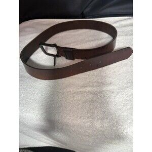 3 Brown Belts 2/Leather 1 Woven Sz LG 39-41”
